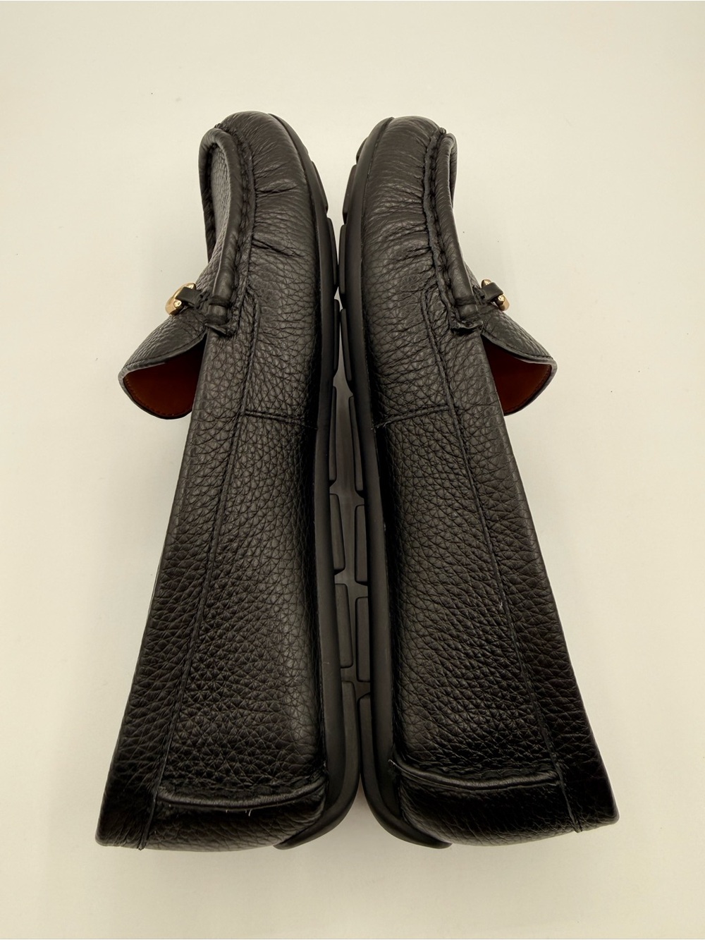 Coach Mavis Black Pebbled Leather Horsebit Loafers Flats Slip-On Classic Shoes - Picture 7 of 16